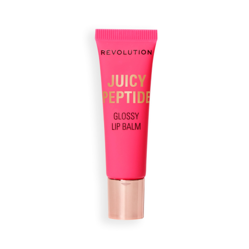 Makeup Revolution - Baume brillant à lèvres Juicy Peptide - Guava Rum Punch Coral