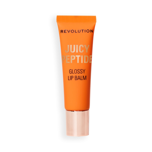 Makeup Revolution - Baume brillant à lèvres Juicy Peptide - Peach Bellini Orange