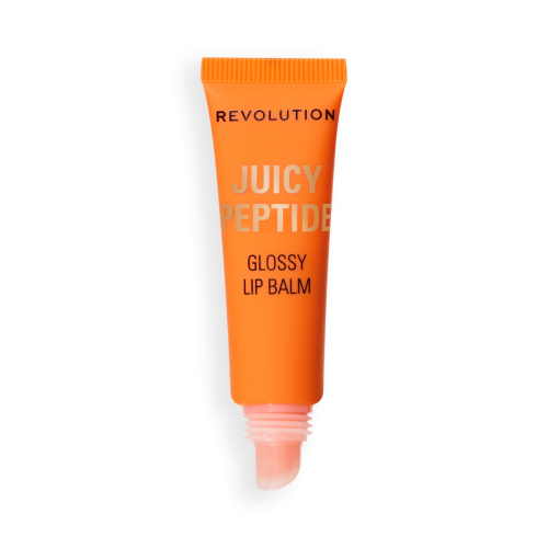 Makeup Revolution - Baume brillant à lèvres Juicy Peptide - Peach Bellini Orange