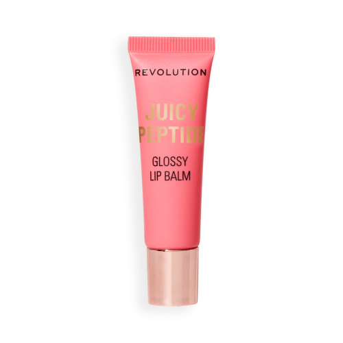 Makeup Revolution - Baume brillant à lèvres Juicy Peptide - Shimmer Mai Tai Pink