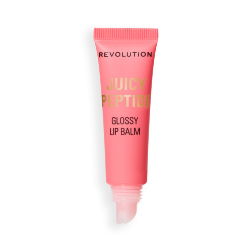 Makeup Revolution - Baume brillant à lèvres Juicy Peptide - Shimmer Mai Tai Pink