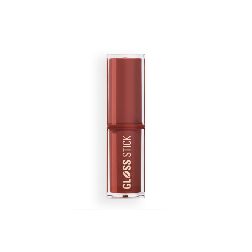 Makeup Revolution - Rouge à lèvres Pout Lip Gloss Stick - Shimmer Toasted Caramel