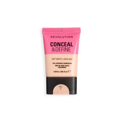 Makeup Revolution - Fond de teint Conceal & Define Soft Matte - F0.3W