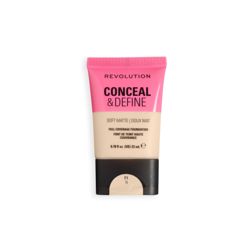 Makeup Revolution - Fond de teint Conceal & Define Soft Matte - F1N
