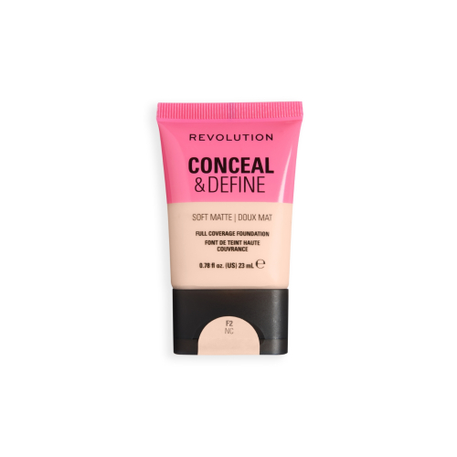 Makeup Revolution - Fond de teint Conceal & Define Soft Matte - F2NC