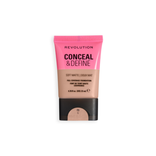 Makeup Revolution - Fond de teint Conceal & Define Soft Matte - F4C