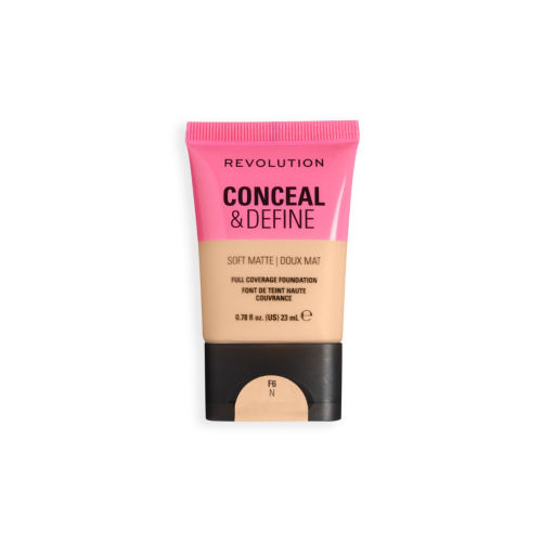 Makeup Revolution - Fond de teint Conceal & Define Soft Matte - F6N