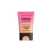 Makeup Revolution - Fond de teint Conceal & Define Soft Matte - F8C