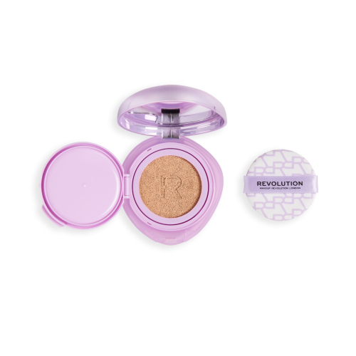 Makeup Revolution - Fond de teint cushion Superdewy - Fair Warm