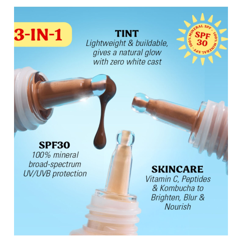 Makeup Revolution - Fond de teint Superdewy Skin Tint SPF30 - Medium Neutral Warm
