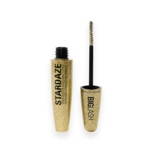 Makeup Revolution - Brillance pour cheveux, sourcils et cils Big Lash Stardaze - Stardust Gold