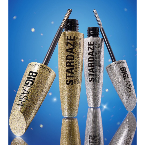 Makeup Revolution - Brillance pour cheveux, sourcils et cils Big Lash Stardaze - Stardust Gold