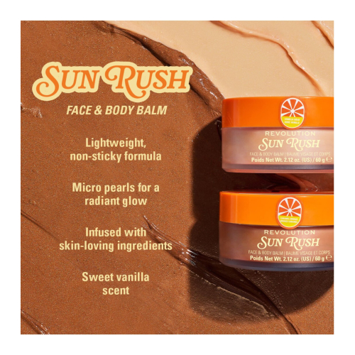 Makeup Revolution - *Club Riviera* - Baume illuminateur pour le corps Sun Rush - Caramel Bronze