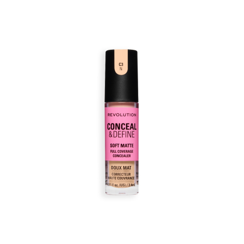 Makeup Revolution - Correcteur liquide Conceal & Define Soft Matte - C3N