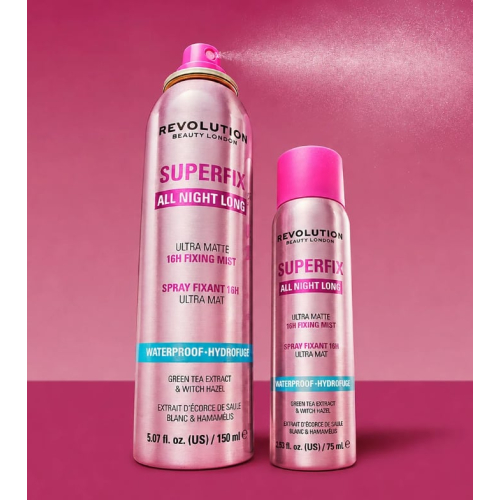 Makeup Revolution - Spray fixateur de maquillage Superfix All Night Long Waterproof
