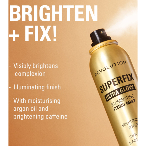 Makeup Revolution - Spray fixateur de maquillage Superfix Ultra Glow