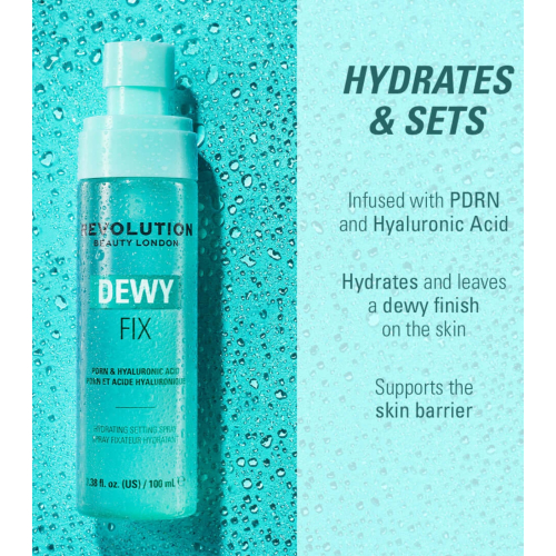 Makeup Revolution - Fixateur de maquillage hydratant Dewy Fix