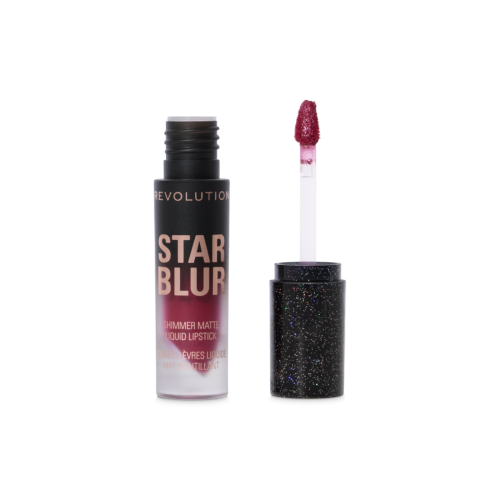 Makeup Revolution - Rouge à lèvres liquide mat avec reflets Star Blur - Crimson Envy