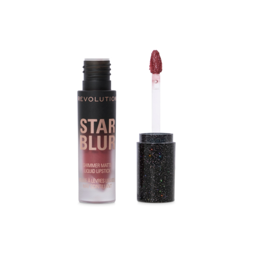 Makeup Revolution - Rouge à lèvres liquide mat avec reflets Star Blur - Moonlit Rose