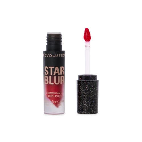 Makeup Revolution - Rouge à lèvres liquide mat avec reflets Star Blur - Scarlet Ruby