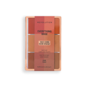 Makeup Revolution - Palette Visage Everything Base Face Icon Complexion - Dark
