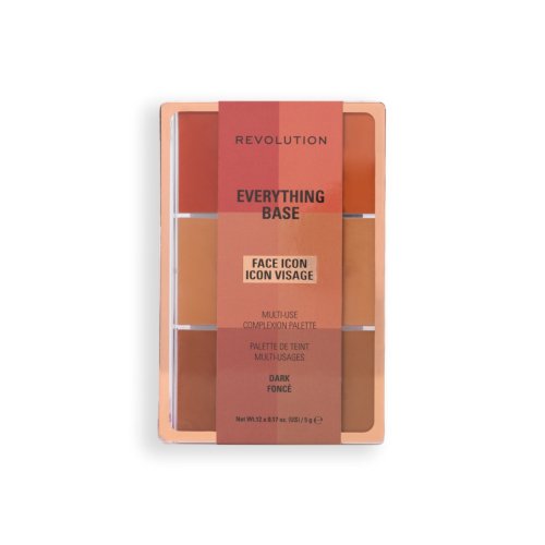 Makeup Revolution - Palette Visage Everything Base Face Icon Complexion - Dark