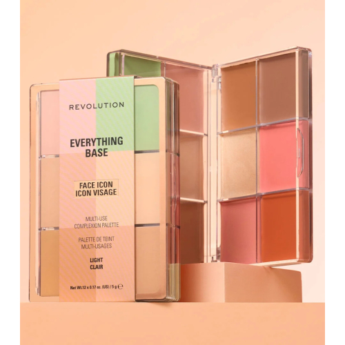 Makeup Revolution - Palette Visage Everything Base Face Icon Complexion - Light