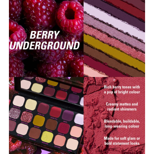 Makeup Revolution - Palette de fards à paupières Forever Flawless - Berry Underground