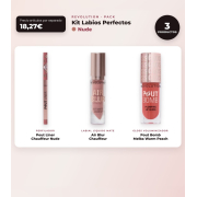 Makeup Revolution - Set de Profilage des lèvres Pout Liner - Chauffeur Nude + Rouge à lèvres liquide mat Air Blur - Chauffeur + Gloss volumisant Pout Bomb - Melba Warm Peach