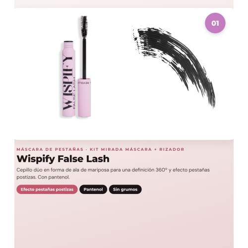 Makeup Revolution - Ensemble de Mascara Wispify False Lash + Recourbe-cils Lash Stash