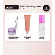 Makeup Revolution - Set de Mascarilla labial Juicy Peptide Pudding - Sugar Swirl Lilac + Bálsamo labial Juicy Peptide - Spice + Aceite pour lèvres Glaze Oil - Lust Clear