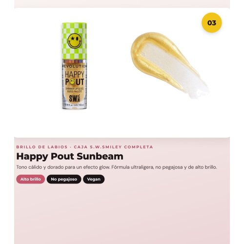Makeup Revolution - Ensemble *S.W.Smiley* - Pinceaux On Cloud Nine + Éponge de maquillage douce + Brillant à lèvres Happy Pout + Mascara Dazzle Pop + Eyeliner Winky Flick Double-Ended