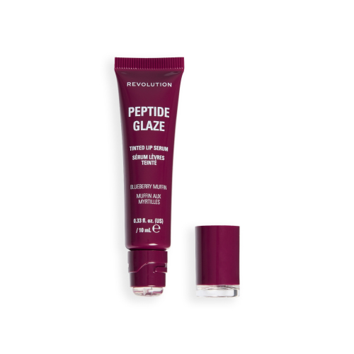 Makeup Revolution - Teinte à lèvres avec sérum Peptide Glaze - Blueberry Muffin