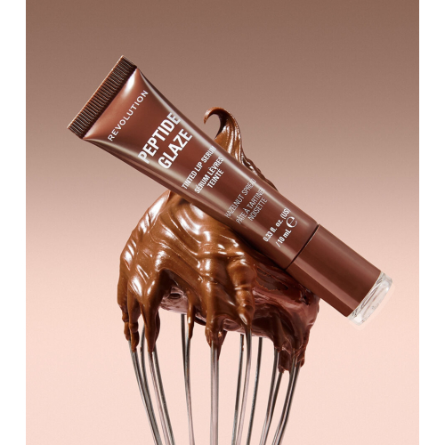 Makeup Revolution - Teinte à lèvres avec sérum Peptide Glaze - Hazelnut Spread