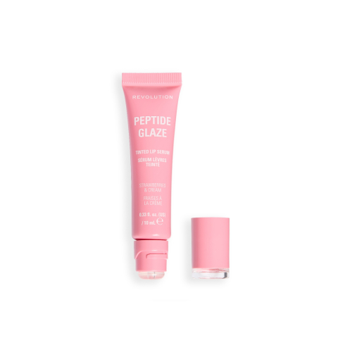 Makeup Revolution - Teinte à lèvres avec sérum Peptide Glaze - Strawberry & Cream