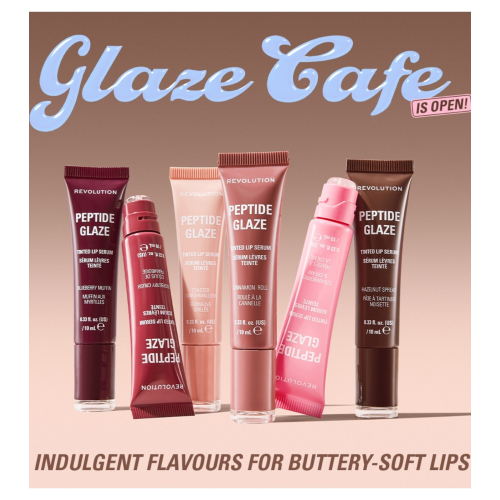 Makeup Revolution - Teinte à lèvres avec sérum Peptide Glaze - Strawberry & Cream
