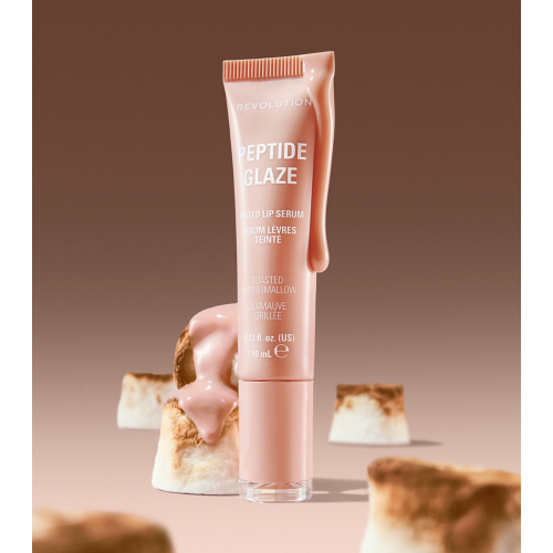 Makeup Revolution - Teinte à lèvres avec sérum Peptide Glaze - Toasted Marshmallow
