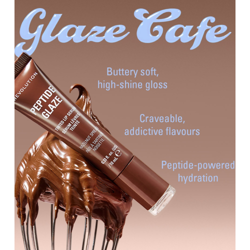 Makeup Revolution - Teinte à lèvres avec sérum Peptide Glaze - Toasted Marshmallow