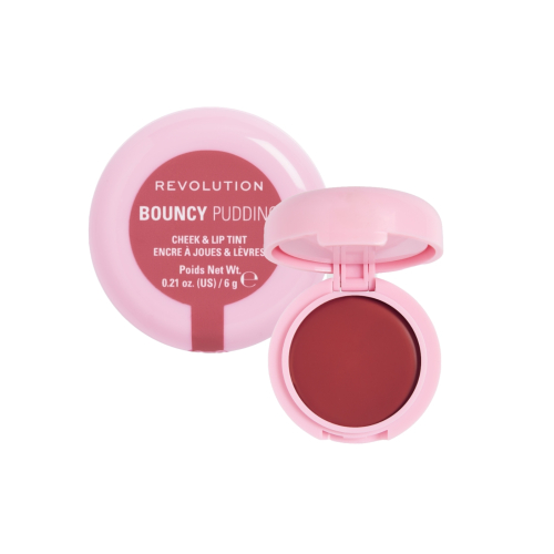 Makeup Revolution - Teinte pour joues et lèvres Bouncy Pudding - Rosy Cloud