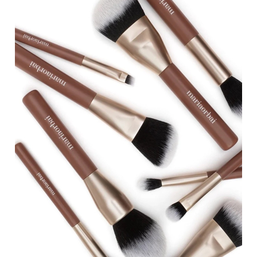 Maria Orbai - Trousse de maquillage avec 13 pinceaux Vegan Brushes