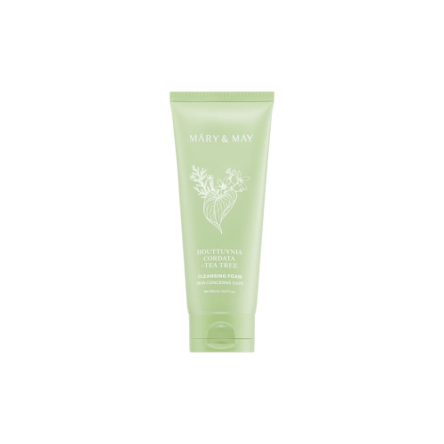 Mary & May - Nettoyant facial moussant purifiant Houttuynia Cordata + Tea Tree