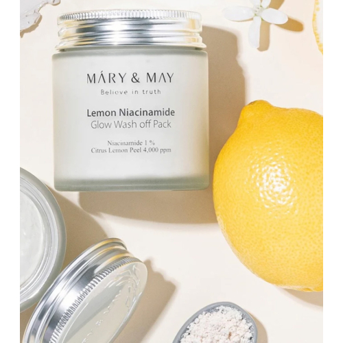 Mary & May - Masque exfoliant visage Lemon Niacinamide Glow Wash off