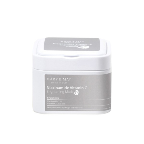Mary & May - Masque éclaircissant à la niacinamide et à la vitamine C - 30 unités