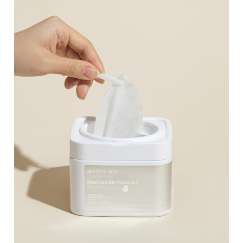 Mary & May - Masque éclaircissant à la niacinamide et à la vitamine C - 30 unités