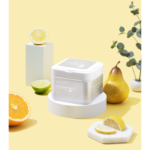 Mary & May - Masque éclaircissant à la niacinamide et à la vitamine C - 30 unités