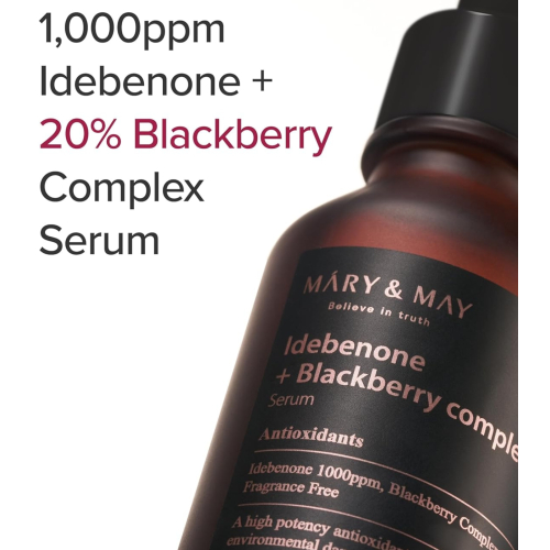 Mary & May - Sérum visage anti-âge Idebenone + Blackberry Complex
