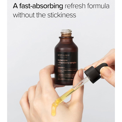 Mary & May - Sérum visage anti-âge Idebenone + Blackberry Complex