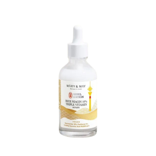 Mary & May - Sérum éclaircissant pour le visage Rice niacin 10% Triple Vitamin Serum