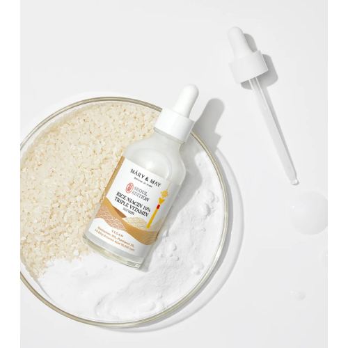 Mary & May - Sérum éclaircissant pour le visage Rice niacin 10% Triple Vitamin Serum