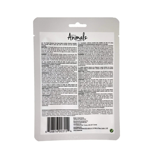 masque BAR - Masque Visage Pretty Animalz - Panda